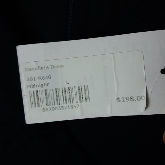 NWT Bailey 44 decollete midnight sheath dress - Picture 2 of 5